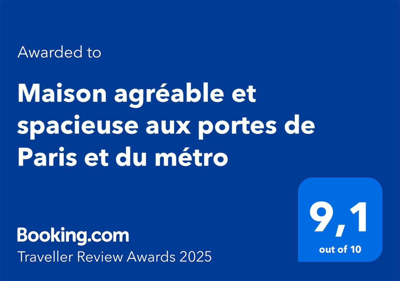 Maison Agreable Et Spacieuse Aux Portes De Paris Et Du Metro Saint-Ouen  Exterior photo
